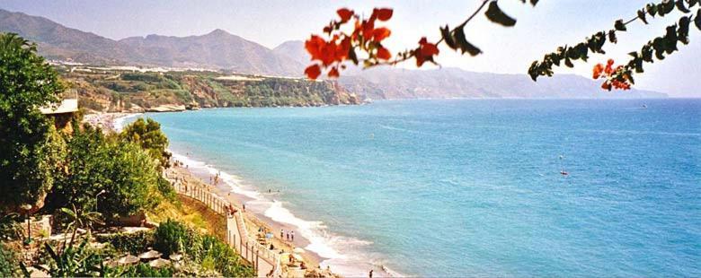 Nerja 1ª Linea De Playa De Burriana , Terraza Grande Al Mar Apartment Luaran gambar